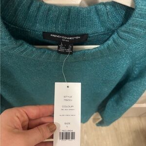 French Connection Teal Crew Neck Sweater